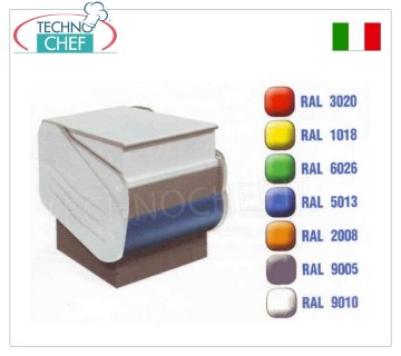 Compteur de caisse latéral Caisse latérale, ligne SALINA 80, 780 mm de LONG, panneau frontal en 7 COULEURS RAL, dimensions 780x901x876h mm