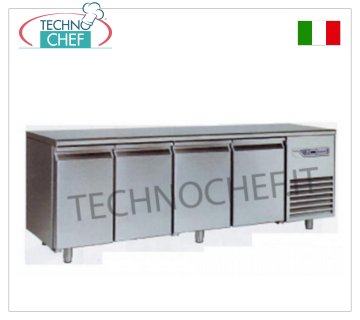 Tables réfrigérées amovibles Table réfrigérée amovible, 4 portes, ventilée, temp. -10°-25°, 600 litres.