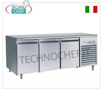 Tables réfrigérées amovibles Table réfrigérée amovible, 3 portes, ventilée, temp. -2°+8°, lt.441