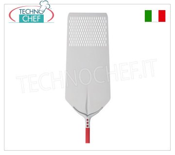 Pala Pizza Rettang. Forata 30x80 cm per Infornare in Alluminio, Linea Tulip