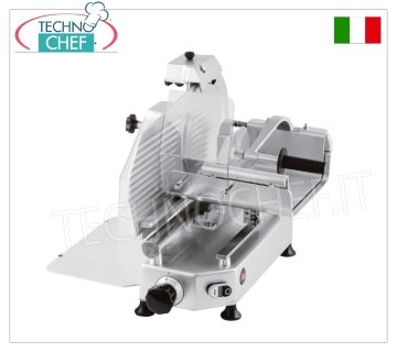 FAC -  AFFETTATRICE VERTICALE per CARNE, lama Ø 300 mm, Professionale Affettatrice verticale con carrello carne, lama diametro 300 mm, in lega d'alluminio, completa di affilatoio lama fisso,V 230/1, Kw 0,300, Peso 34 Kg, dim.mm.550x530x550h