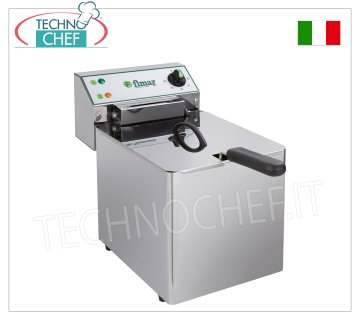 FIMAR - Technochef, Friggitrice Elettrica da banco, 1 vasca da lt.8, Mod.FR8N