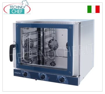 TECNODOM - Forno Convezione Elettrico 3 Teglie mm 600x400 GRILL, PORTA GIREVOLE, dim.mm.775x700x560h