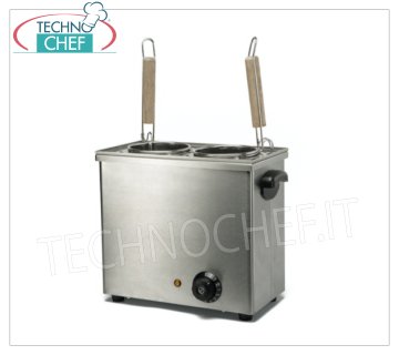 CUOCIPASTA ELETTRICO da BANCO, VASCA GN 1/3 - Completo di Cestelli - V.230/1 - Kw.2,5 - dim.mm.370x230x300h