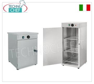 Mobile scaldapiatti con uno sportello, in lamiera di acciaio inox
