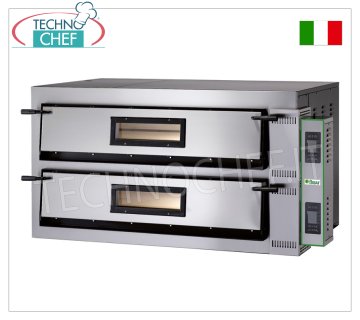 FIMAR - Forno pizza elettrico per 6+6 Pizze da 35 cm, 2 camere Trasversali indipendenti da cm 108x72,