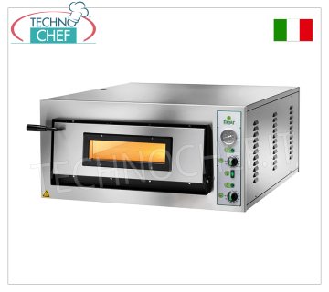 FIMAR - Forno pizza elettrico per 4 pizze da 30 cm, 1 camera da cm 61x61,