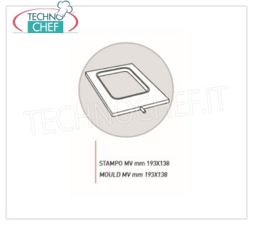 Euromatic - Moule à empreinte unique, 193X138 mm Moule en aluminium anticorodal pour Mod SEAL300, avec 1 cavité pour plateaux de 193x138 mm