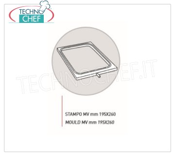 Euromatic - Stampo ad una Impronta,  mm 195X260 Stampo in alluminio anticoradal per Mod.SEAL300 ad 1 impronta per vaschette da mm 195x260