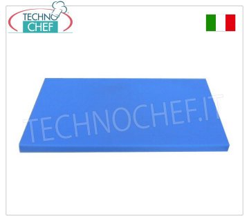 Technochef - Planches à découper en polyéthylène Planche à découper en polyéthylène avec butée, coloris bleu