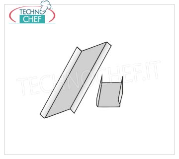 TECHNOCHEF - Kit pour étagère d'angle de montage, Mod.97013 Kit de montage d'angle en acier inoxydable AISI 304, finition brillante, épaisseur 10/10