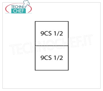 TECHNOCHEF - Set 2 Paniers 1/2 pour cuiseur de pâtes, Mod.9CP2 Set 2 Paniers 1/2 pour Pasta Cooker Line 900