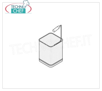 TECHNOCHEF - Panier 1/6 LH pour cuiseur de pâtes, Mod.9CS1 / 6 SX Panier 1/6 SX, dim.mm.140x140x200h, pour Pasta Cooker Line 900