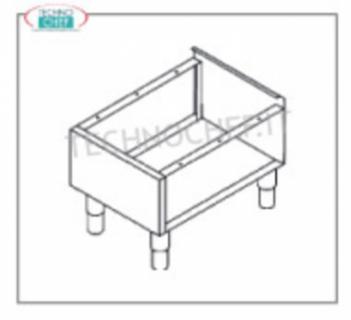 Unité de base ouverte pour Grill Line 550 - Demander un devis Meuble bas ouvert (fermé sur 3 côtés, ouvert sur le devant) avec étagère intermédiaire pour Grillvapor modèle ASGV855, dim. mm. 800x440x550h.