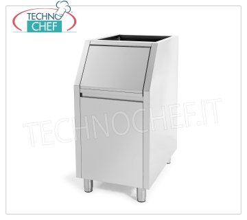 Conteneurs / dépôts pour machines à glace Stockage de glace hautement isolé, extérieur en acier inoxydable, capacité 100 Kg, utilisable avec: producteurs de cubes Mod.W350 / 500/900 et producteurs de granulés Mod.G160 / 280/510, Poids Kg.53, dimensions mm.560x815x1000h.