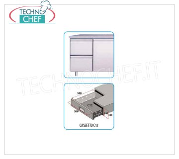 TECHNOCHEF - Set 2 cassetti, Mod.C12-FC