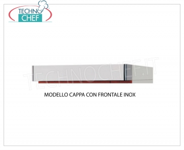 Modulo cappa con frontale inox Modulo cappa con frontale inox per forni pasticceria Mod.PFB e PFE, Peso 37 Kg, dim.mm.1000x1730x160h