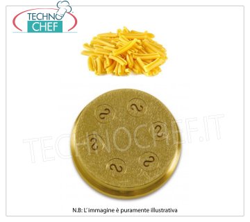 Technochef - Die Casarecce / Strozzapreti 8.8 mm Filière en bronze pour Casarecce / Strozzapreti 8.8 mm