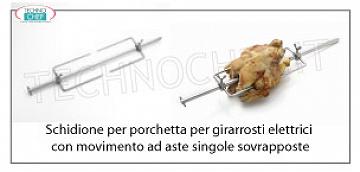 Schidione  per  PORCHETTA  adatto per  girarrosti mod. G-20P