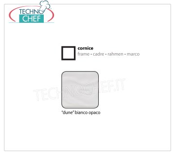 Cadre Dune Blanc Mat Cadre avec support en verre, couleur blanc mat '' dune '', dimensions 780x780x7h mm