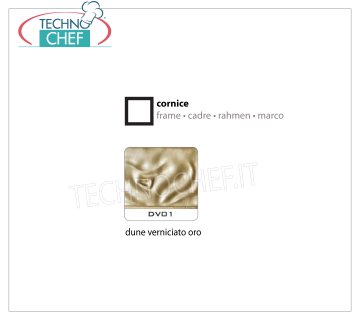 Cadre Dune Peint Doré DV01 Cadre avec support en verre, couleur or '' Dune '', dimensions 600x600x7h mm