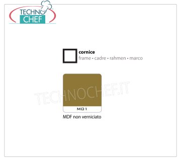 Cadre en MDF non peint Cadre avec support de verre en MDF non peint, dimensions 600x600x7h mm