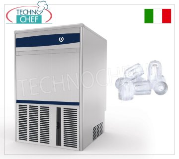 FABBRICATORE di GHIACCIO a CUBETTI CAVI, resa 35 Kg/24 h, Deposito 12 Kg
