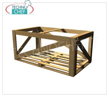 Technochef - CAGE EN BOIS Cage en bois pour vitrine VR longueur 100