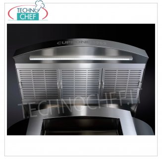 TECHNOCHEF- Hotte aspirante pour four à pizza, modèle KGTNT Hotte aspirante pour four à pizza, Poids 87 Kg, dim.mm.1205x1452x408h