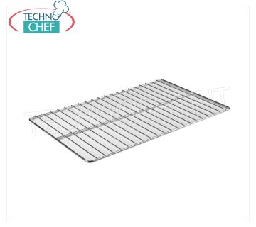 Technochef - Grilles à pâtisserie en inox, 60x40 cm, mod. GR6040AI Grille à pâtisserie en inox 18/10, dim.600 x 400 mm, pour réfrigérateurs et fours