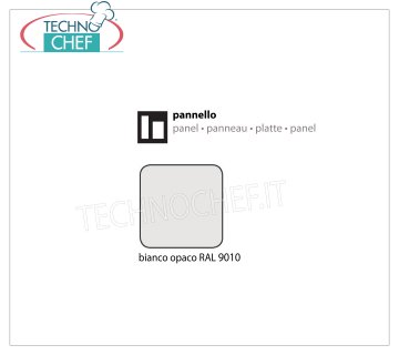 Panneau blanc RAL 9010 Panneau intérieur en blanc mat RAL 9010, dimensions 715x715x1,2h mm.