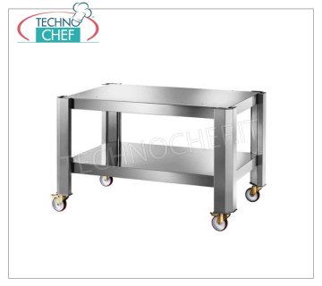 --- Support de base en acier pour FOUR à pizza 1 module, cod. Chambre SUPB6/1 Pied pour Four KING6G, pour 1 Module, Structure Acier, Etagère Basse de série, Poids 98 kg, Dim. mm. 1470x920x1165h