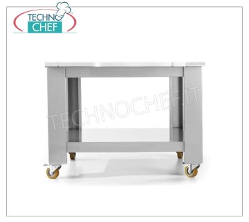 Support de base en acier pour 1 caméra Piédestal pour four Cuppone Michelangelo, pour 1 chambre, structure en acier, étagère basse standard, roues en option, poids 50 kg, dim. Mm. 1540x950x1100h