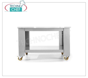 Supporto Base in Acciaio per 2 Camere Piedistallo per Forno Cuppone Michelangelo, per 2 Camere, Struttura Acciaio, Ripiano basso di serie, Optional Ruote, Peso 46 kg, Dim. mm. 1540x950x900h