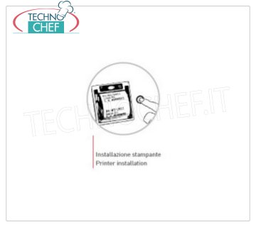 TECHNOCHEF - Imprimante d'étiquettes, ST mod Imprimante d'étiquettes pour machines à cloche