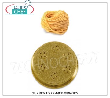 Technochef - Trafila Tagliolini 3,5 mm Trafila in bronzo per Tagliolini 3,5 mm